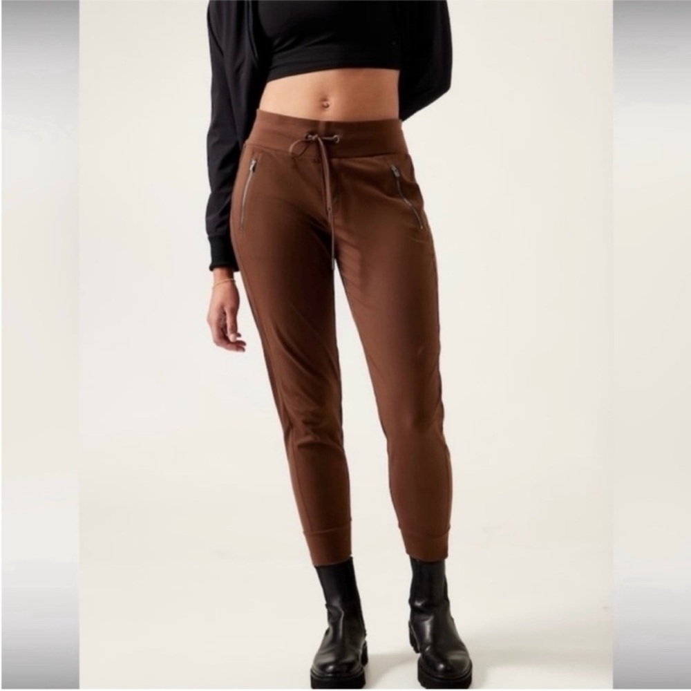 Athleta Trekkie North Jogger Pants, Cattail Brown, Size 2 - Picture 4 of 10
